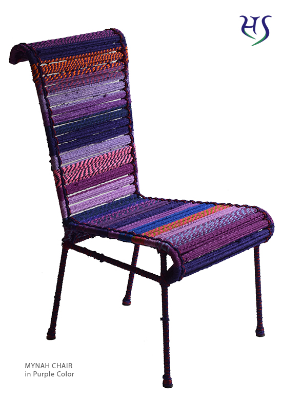 Mynah Chair - Purple Color - Katran Collection by Sahil & Sarthak